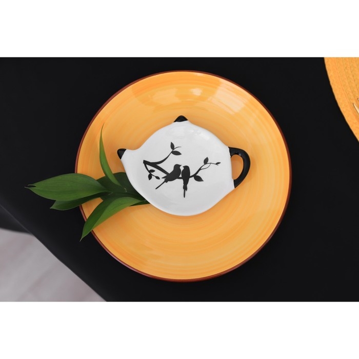 Подставка под чайный пакетик Доляна «Весенний вечер», 12×9×1,3 см Подставка под чайный пакетик Доляна «Весенний вечер», 12×9×1,3 см