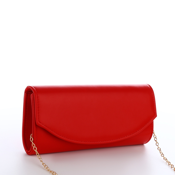 Сумка-клатч на магните, цвет красный