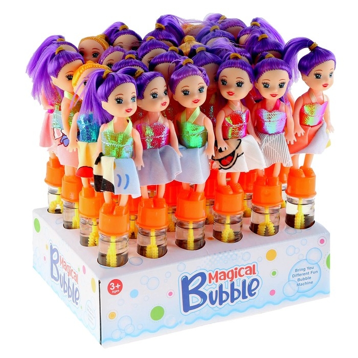 Мыльные пузыри «Кукла», светлая, 2,5 × 2,5 × 19,5 см Мыльные пузыри «Кукла», светлая, 2,5 × 2,5 × 19,5 см