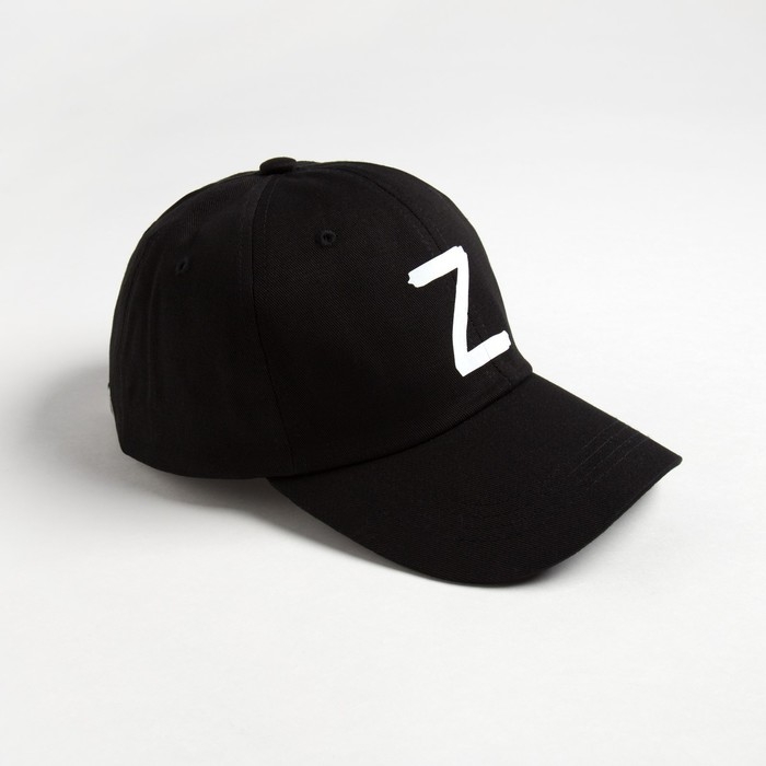 Кепка с символикой Z, MINAKU цвет чёрный, размер 58 Кепка с символикой Z, MINAKU цвет чёрный, размер 58