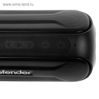 Портативная колонка Defender Enjoy S1000, 20 Вт, Bluetooth 4.2, 2000 мАч, подсветка, чёрная