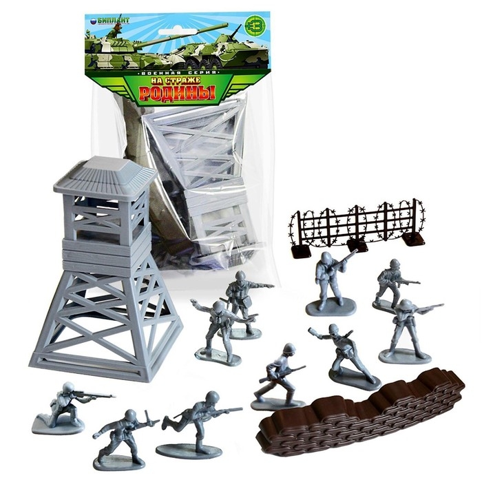 Набор солдатиков «Блокпост», с аксессуарами Набор солдатиков «Блокпост», с аксессуарами