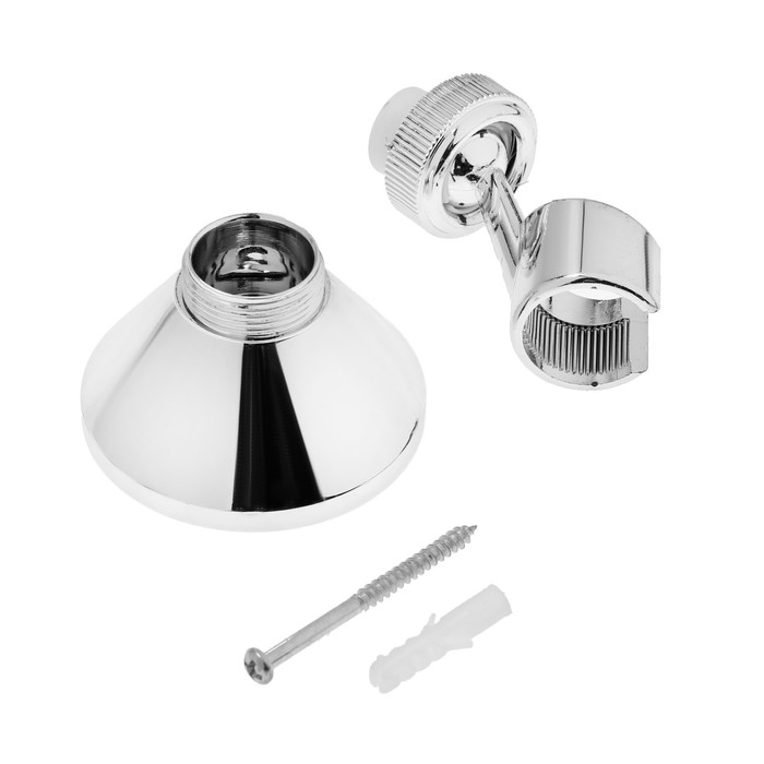 Держатель для душевой лейки ZEIN Z85, корпус пластик, цвет хром Держатель для душевой лейки ZEIN Z85, корпус пластик, цвет хром