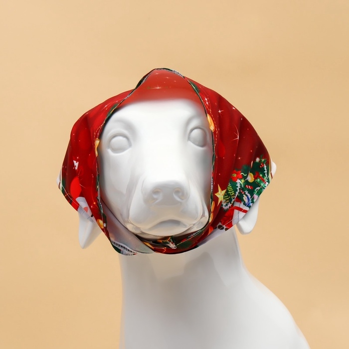 Новый год. Бандана для животных "Колокольчик", размер L (ОШ до 62 см)