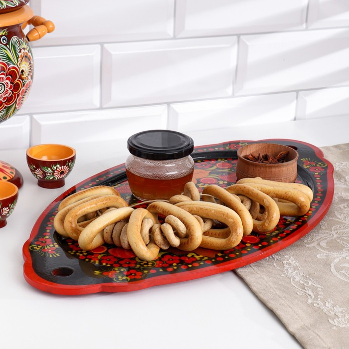 Поднос «Керженский», большой,хохлома Поднос «Керженский», большой,хохлома