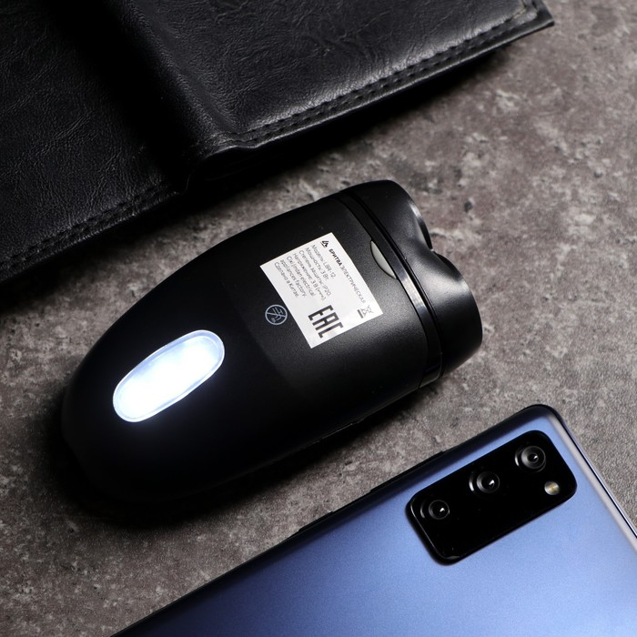 Электробритва Luazon LBR-12, 3 Вт, роторная, 2 головки, сухое бритьё, от 2хАА (не в компл.) Электробритва Luazon LBR-12, 3 Вт, роторная, 2 головки, сухое бритьё, от 2хАА (не в компл.)