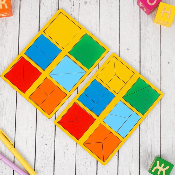 «Сложи квадрат» Б.П.Никитин, 1 уровень (мини), цвета МИКС «Сложи квадрат» Б.П.Никитин, 1 уровень (мини), цвета МИКС