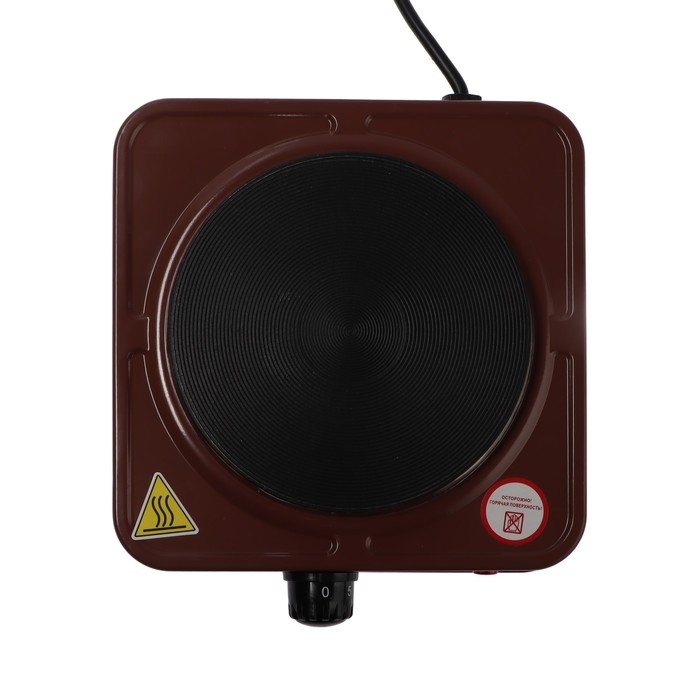 Плитка электрическая  Плитка электрическая "Матрёна" МА-061, 1000 Вт, 1 конфорка, коричневая