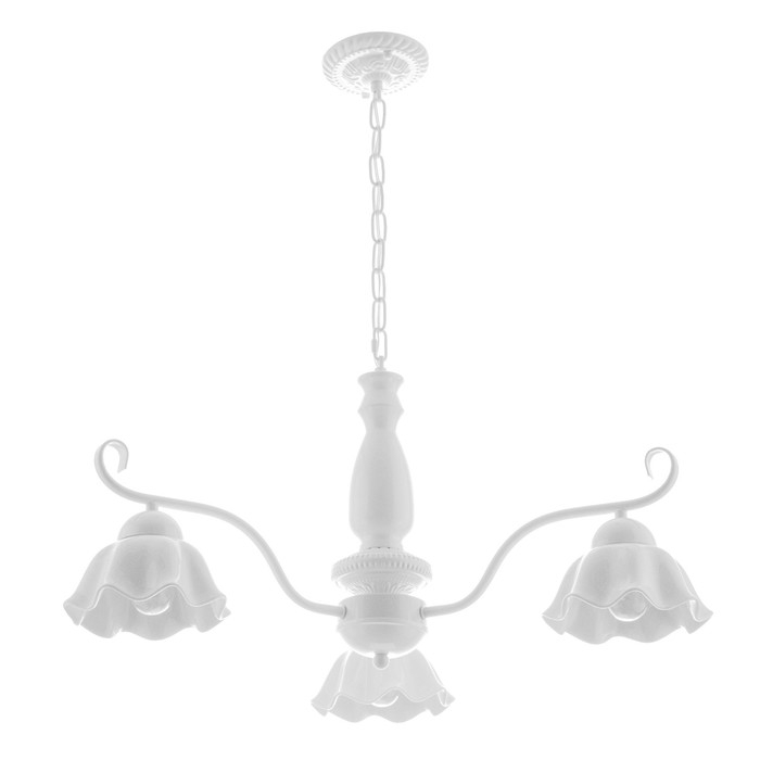 Люстра Люстра "Лукреция" 3хЕ27 40Вт белый 69х69х37-72 см BayerLux