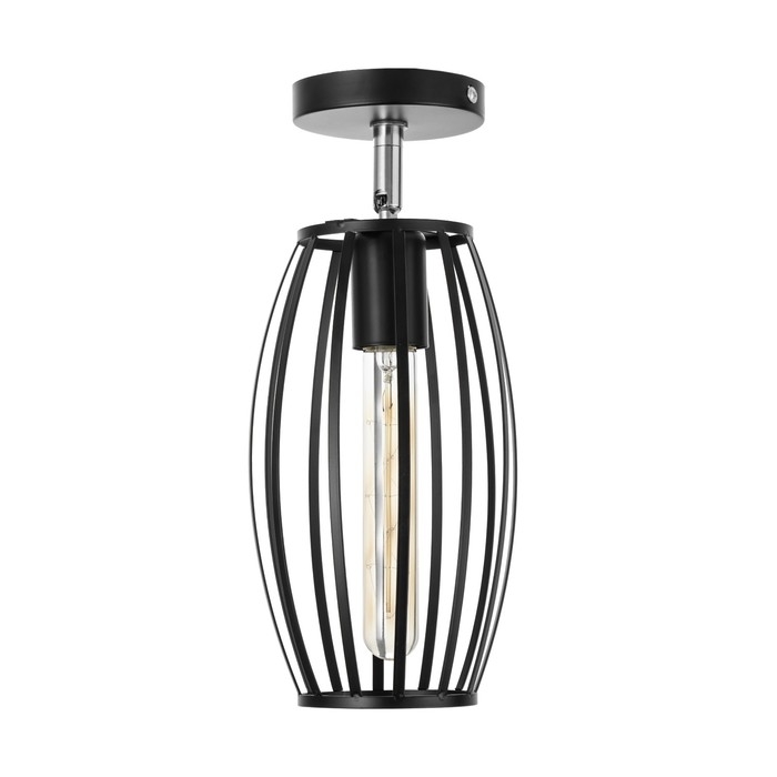 Спот Спот "Овал" Е27 40Вт черный 14х23 см