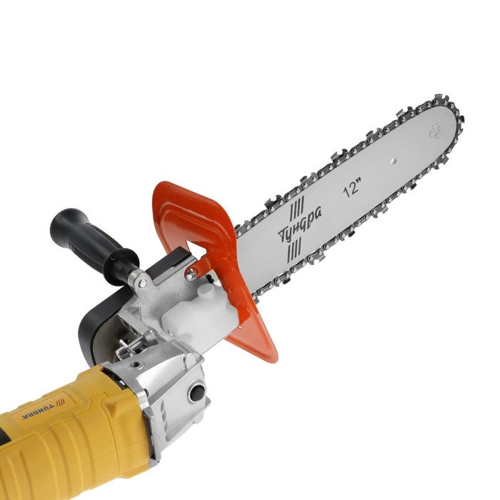 Насадка для УШМ ТУНДРА, цепная пила, быстрая установка, 12 Насадка для УШМ ТУНДРА, цепная пила, быстрая установка, 12", 45 звеньев, шаг 3/8", M10, М14