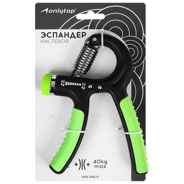 Эспандер кистевой ONLYTOP, 10-40 кг, цвета МИКС Эспандер кистевой ONLYTOP, 10-40 кг, цвета МИКС