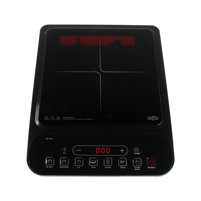 Плитка индукционная OLTO HP-101I, 2000 Вт, 1 конфорка, таймер, чёрная Плитка индукционная OLTO HP-101I, 2000 Вт, 1 конфорка, таймер, чёрная