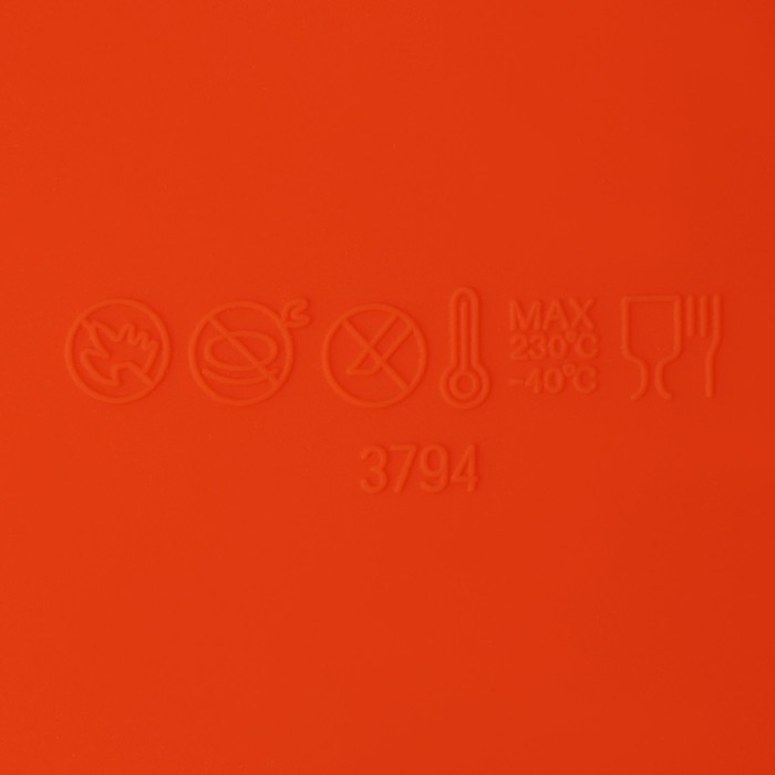 Форма для выпечки Доляна &laquo;Круг&raquo;, силикон, 28&times;5,5 см, внутренний d=26 см, цвет оранжевый