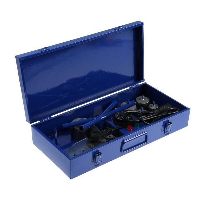 Аппарат для сварки пластиковых труб ТУНДРА, 1000 Вт, комплект насадок 20-50 мм, 50-300° Аппарат для сварки пластиковых труб ТУНДРА, 1000 Вт, комплект насадок 20-50 мм, 50-300°