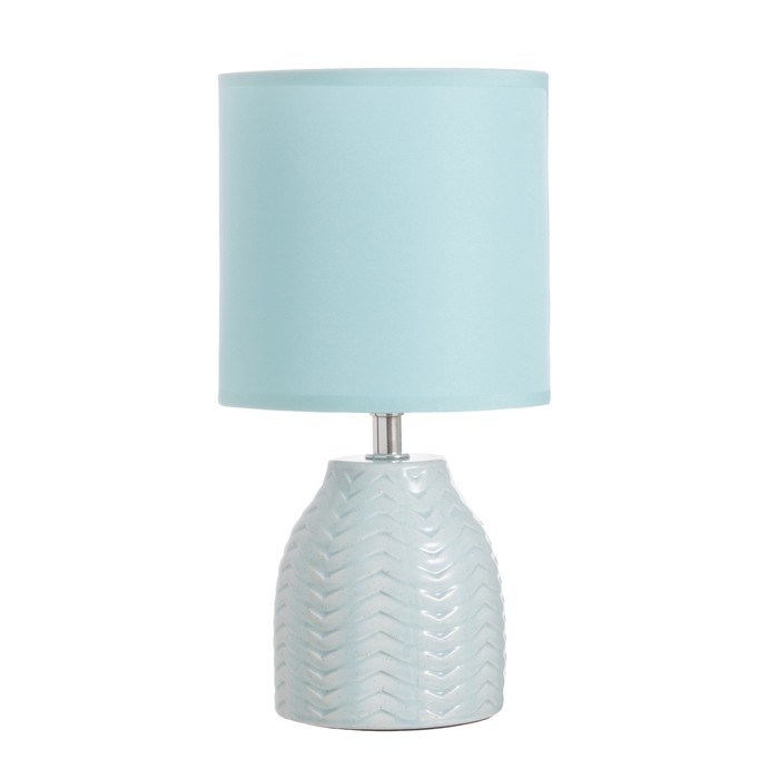 Лампа настольная Лампа настольная "Квиллен" 1х40Вт Е14 голубой 13х13х25см