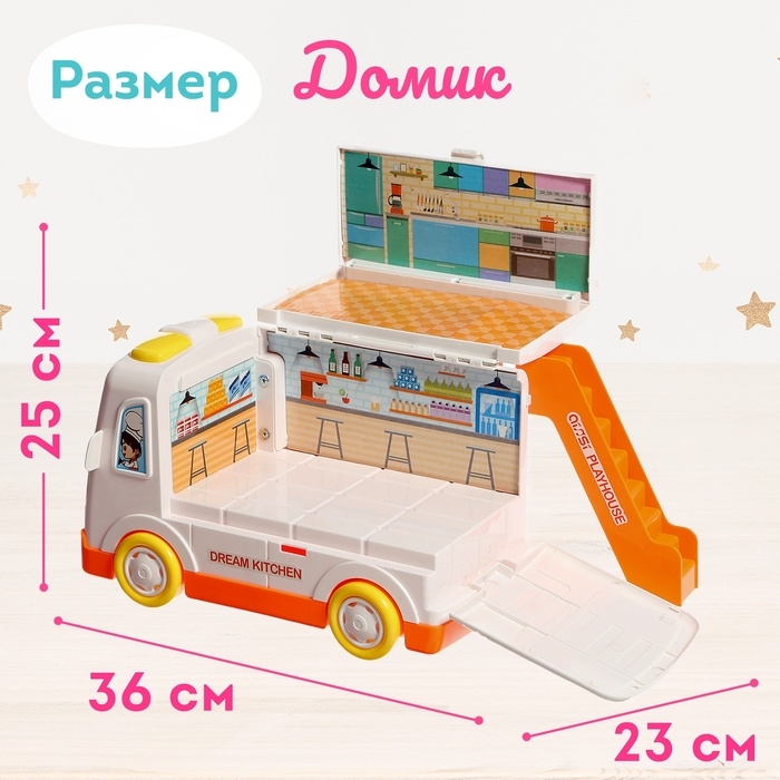 Игровой набор «Дом-машина Ксении» с мебелью и аксессуарами Игровой набор «Дом-машина Ксении» с мебелью и аксессуарами