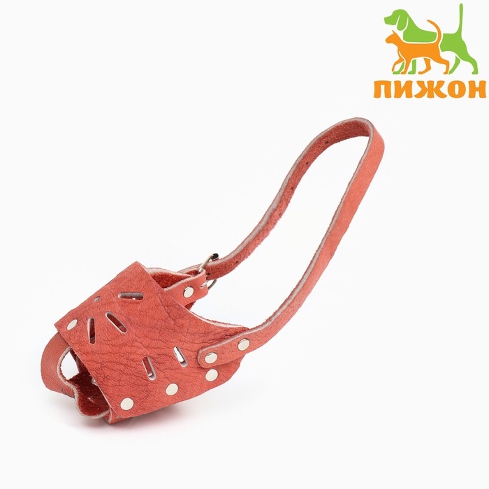 Намордник регулируемый из мягкой кожи, размер № 2, ДН 5-6 см, ОМ 15-19 см, коричневый Намордник регулируемый из мягкой кожи, размер № 2, ДН 5-6 см, ОМ 15-19 см, коричневый