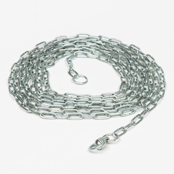 Цепь для привязи собак, 5 м, калибр 3 х 21 мм, белая Цепь для привязи собак, 5 м, калибр 3 х 21 мм, белая