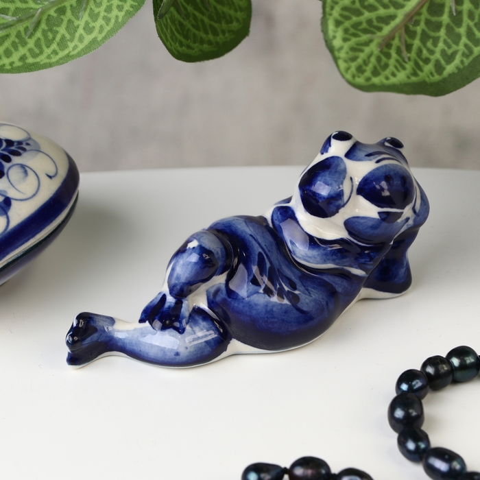 Сувенир Сувенир "Лягушка", гжель, 5х10 см