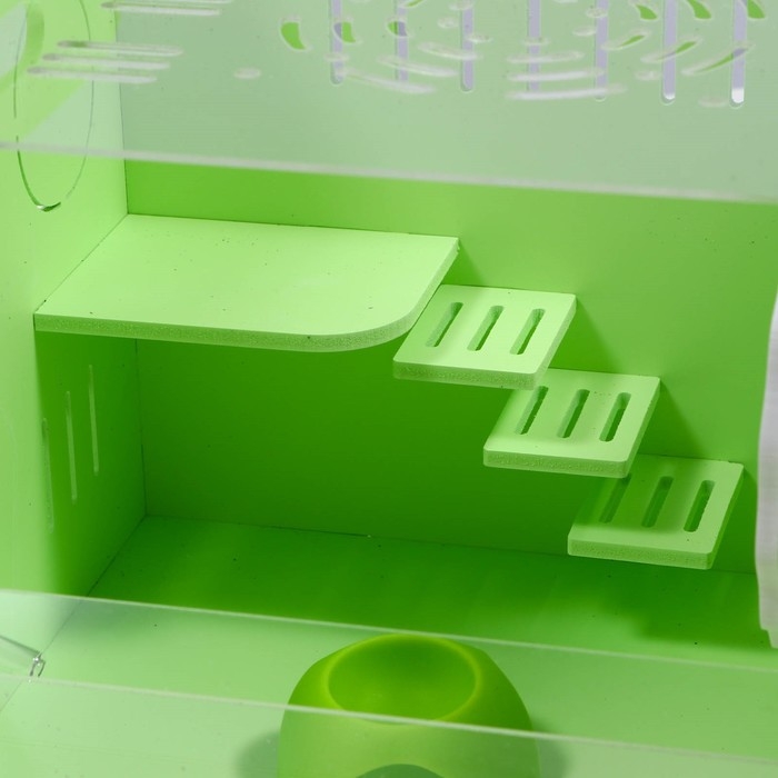 Клетка-переноска для грызунов,акриловая, зелёная, 29 х 23,5 х 26 см Клетка-переноска для грызунов,акриловая, зелёная, 29 х 23,5 х 26 см