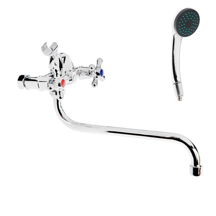 Смеситель для ванны Istok life Standard 0402.714, двухвентильный, с длинным изливом, хром Смеситель для ванны Istok life Standard 0402.714, двухвентильный, с длинным изливом, хром