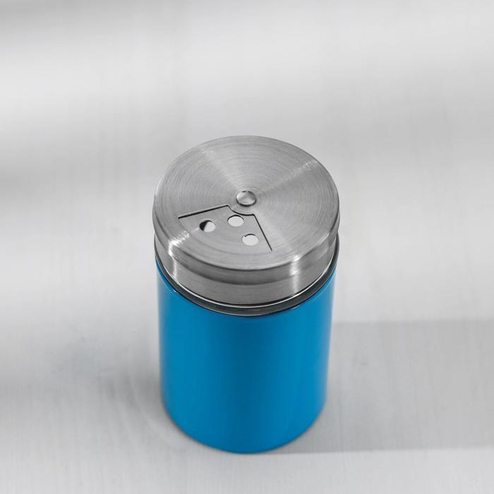 Солонка стеклянная «Универсал», 100 мл, цвет МИКС Солонка стеклянная «Универсал», 100 мл, цвет МИКС