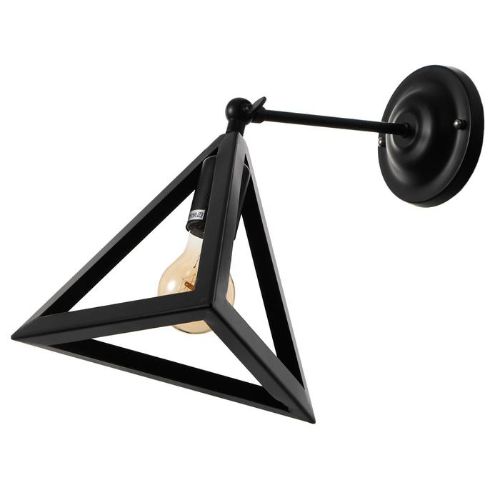 Бра  Бра "Пирамида" 1хE27 40Вт черный 25х30х30 см