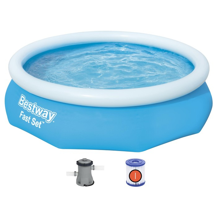Бассейн надувной Fast Set, 305 х 76 см, фильтр-насос, от 6 лет, 57270 Bestway Бассейн надувной Fast Set, 305 х 76 см, фильтр-насос, от 6 лет, 57270 Bestway