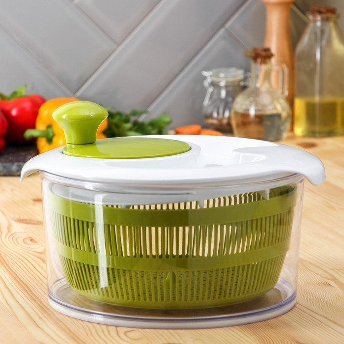 Овощерезка универсальная Доляна Fresh cook, 7 насадок, цвет белый/зелёный Овощерезка универсальная Доляна Fresh cook, 7 насадок, цвет белый/зелёный