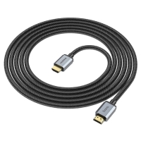 Кабель видео Hoco US03, HDMI 2.0, HDMI(m)-HDMI(m), 3 м, чёрный