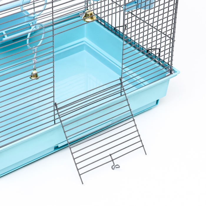 Клетка для птиц Клетка для птиц "Пижон" №100, разборная, 42 х 30 х 37см (укомплект.) бирюзовая