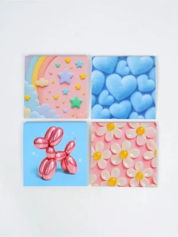 Блокнот 10х10см, 16 л. МИКС "Текстура"