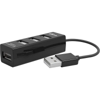 Разветвитель USB Ritmix CR-2402 black (USB хаб) 4 порта USB (15119265)