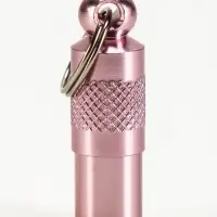 Адресник-капсула под записку, 0.9&times;2.75 см, фасовка 6 шт., металл, цвет МИКС