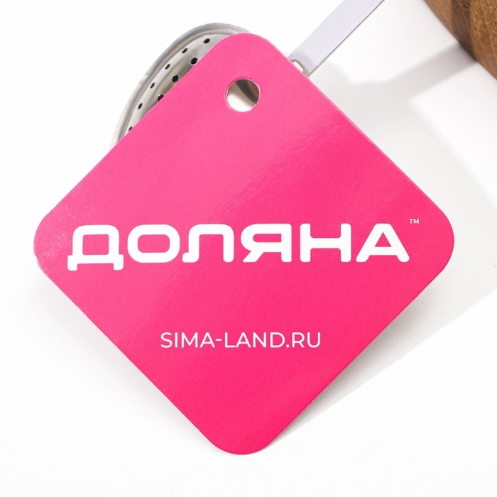 Ситечко для чая Доляна «Сердце», 14,5×4 см, цвет серебристый Ситечко для чая Доляна «Сердце», 14,5×4 см, цвет серебристый