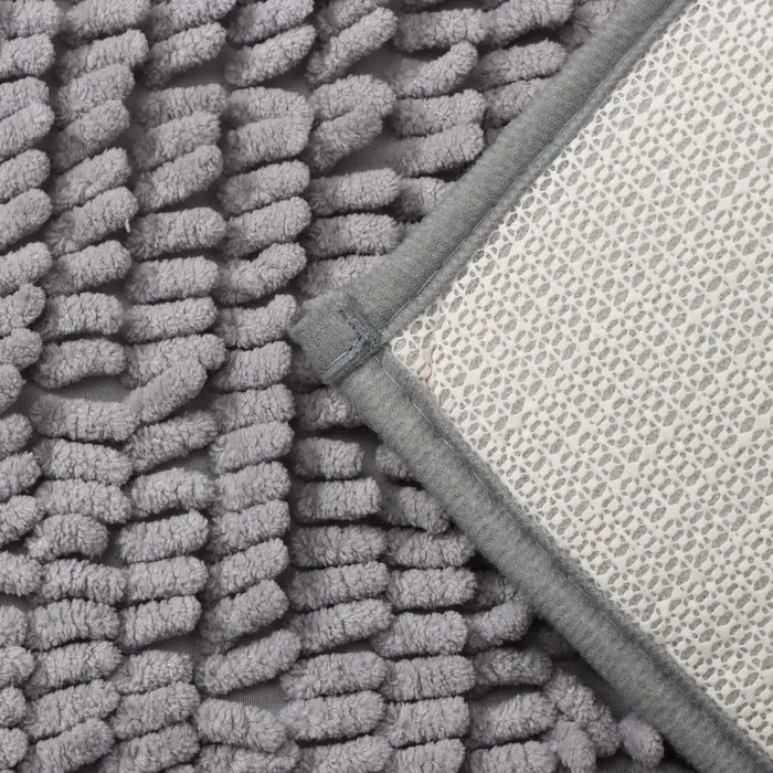 Коврик для дома Доляна &laquo;Букли длинные&raquo;, 50&times;80 см, длина букли 2 см, светло-серый
