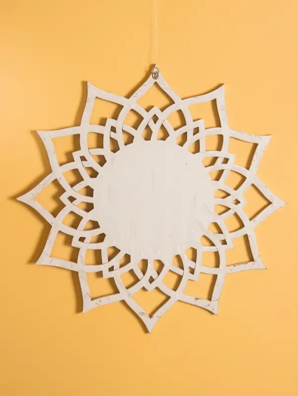 Панно "Инь Янь" МДФ, 40х40х1 см, цв. бежево-чёрный