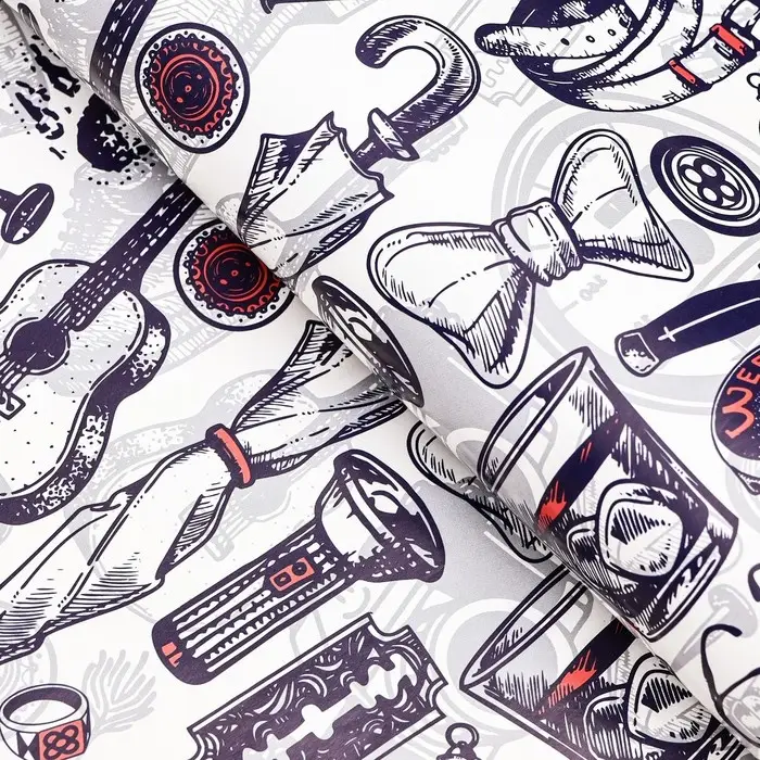 Бумага упаковочная, глянцевая «Мужской стиль», 60×90 см