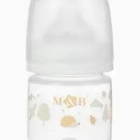 Бутылочка для кормления M&B, ШГ &Oslash;50 мм, +0мес., 120 мл.
