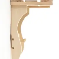 Полка - вешалка "Сосновская №2" 3 крючка 58х37х24 см