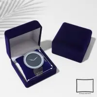 Футляр бархатный под браслет, часы &laquo;Классика&raquo;, 9&times;9&times;5.5 см, синий