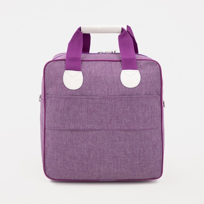 Сумка дорожная 2 в 1 на колёсах 20 Сумка дорожная 2 в 1 на колёсах 20", отдел на молнии, 4 наружных кармана, цвет фиолетовый