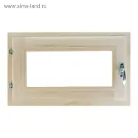 Окно деревянное, 30&times;50 см, двойное стекло, липа