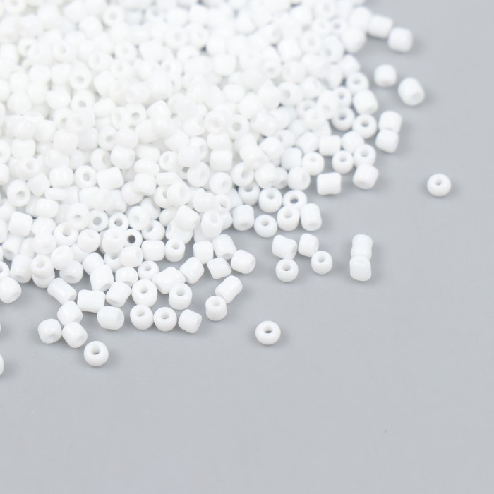 Бисер стекло 12/0  Бисер стекло 12/0 "Белоснежный" 450 гр