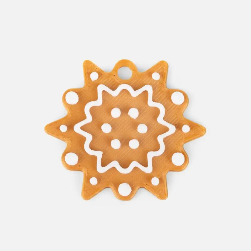 Мини-подвеска «Пряник», снежинка