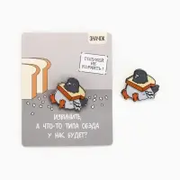 Значок деревянный &laquo;Голубь&raquo;, 3.2&times;3 см