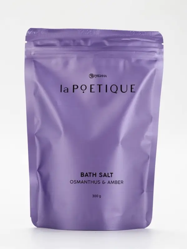 Соль для ванны, 300 г, аромат османтуса и амбры, LA POETIQUE