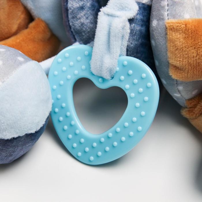 Растяжка - спираль мягкая с погремушкой «Зайчик Пуша», Крошка Я Растяжка - спираль мягкая с погремушкой «Зайчик Пуша», Крошка Я