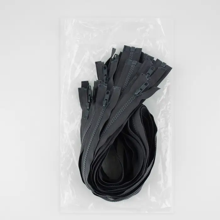 Молния «Трактор», №5, разъёмная, замок автомат, 90 см, тёмно-серая